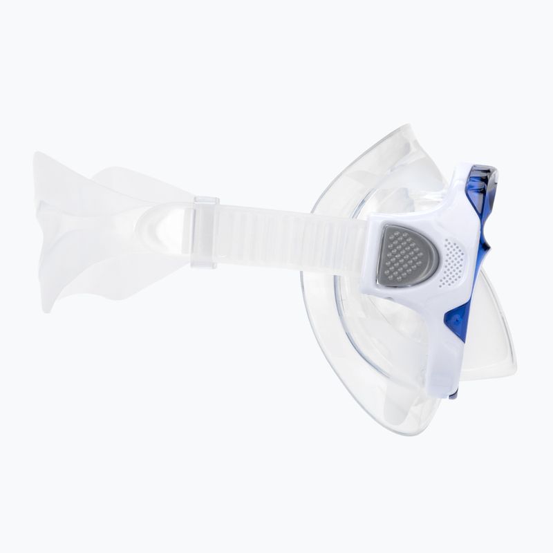 Mască de snorkeling Mares Trygon transparent și albastru marin 411262 3