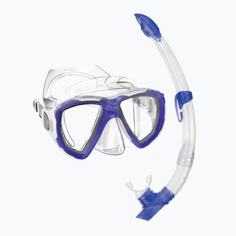 Set de snorkeling  Mares Combo Trygon blue/white/clear