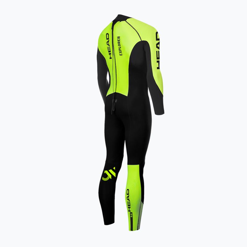 HEAD Head Ow Explorer FS 3.2.2 BKLM costum de neopren pentru bărbați de triatlon negru/galben 2