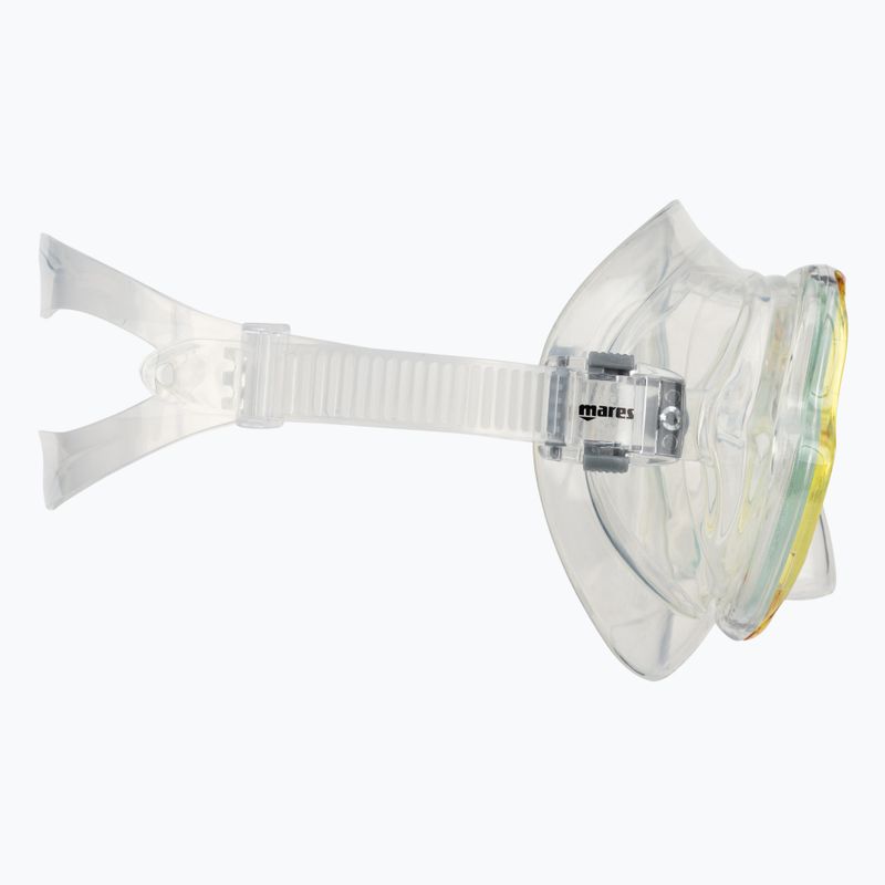 Mască de snorkeling Mares Wahoo galben transparent 411238 3