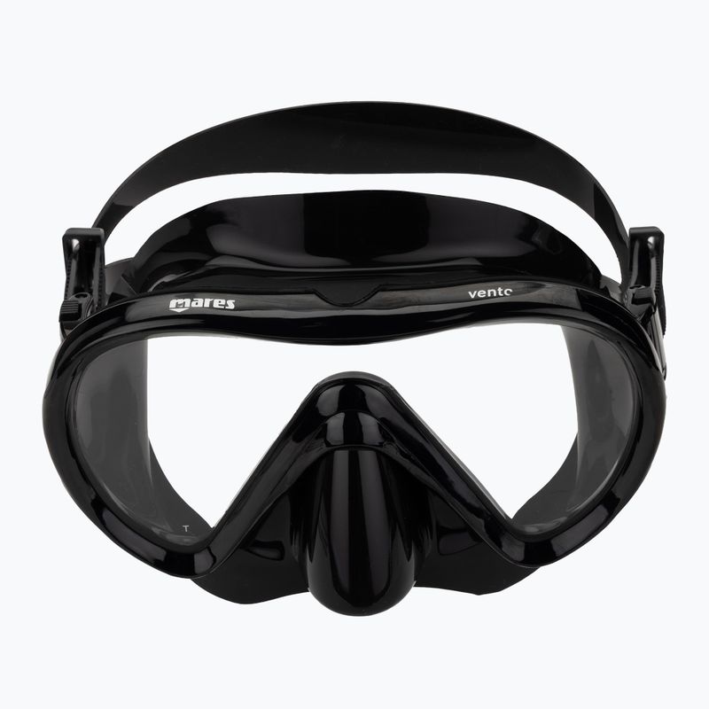 Mască de snorkeling Mares Vento black/black 2