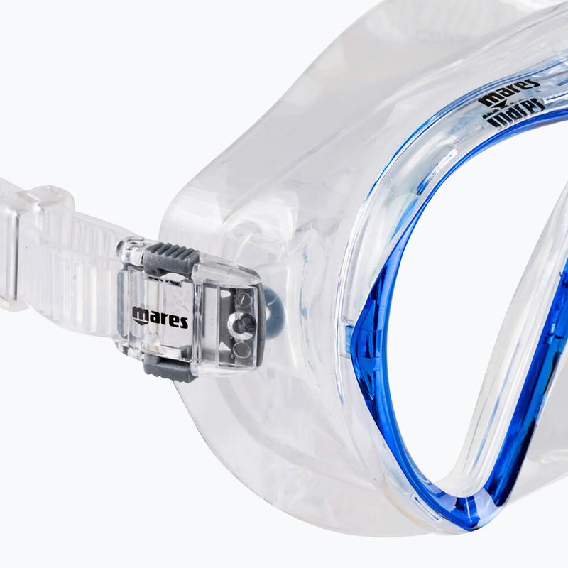 Mască de snorkeling Mares Vento royal blue/clear 2