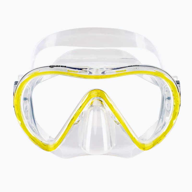 Mască de snorkeling Mares Vento yellow/clear 2