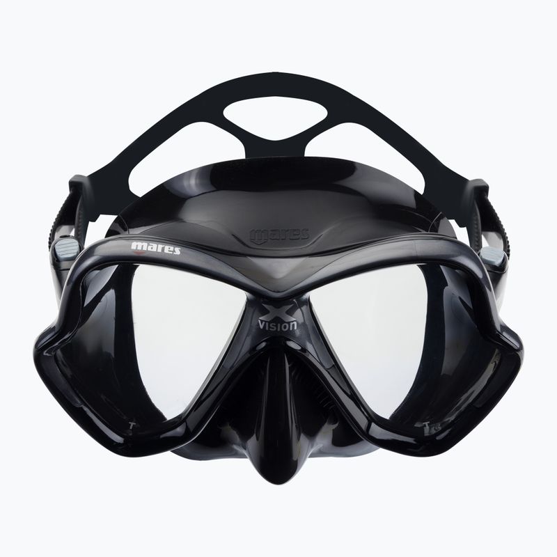 Mască de scufundări Mares X-Vision negru 411053 2