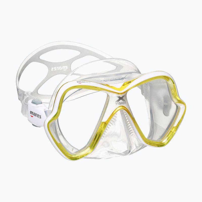Mască de scufundări Mares X-Vision galben transparent 411053 6