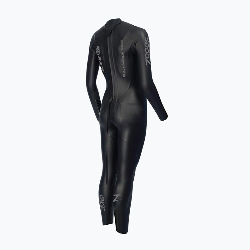 Costum pentru femei Zoggs Black Marlin Tri 5/3/1,5 mm black/silver 2