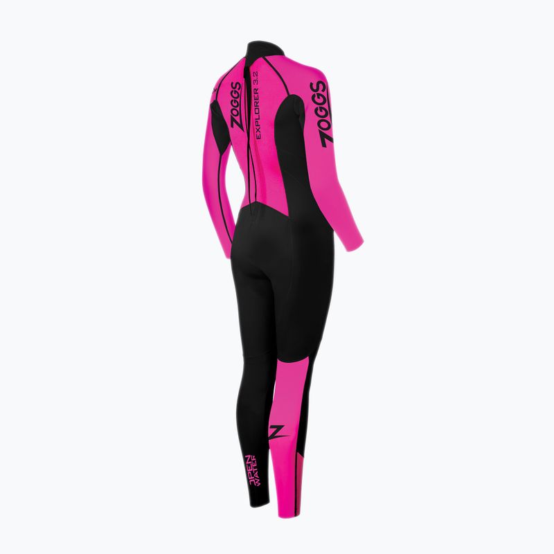 Spumă de înot pentru femei Zoggs Ow Explorer Fs 3.2.2 mm black/pink 2