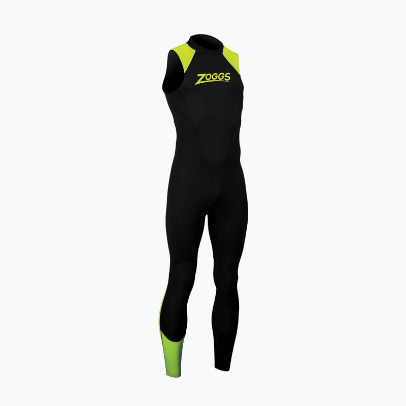 Costum de înot pentru bărbați Zoggs OW Explorer LJ 3.2.2 mm black/lime