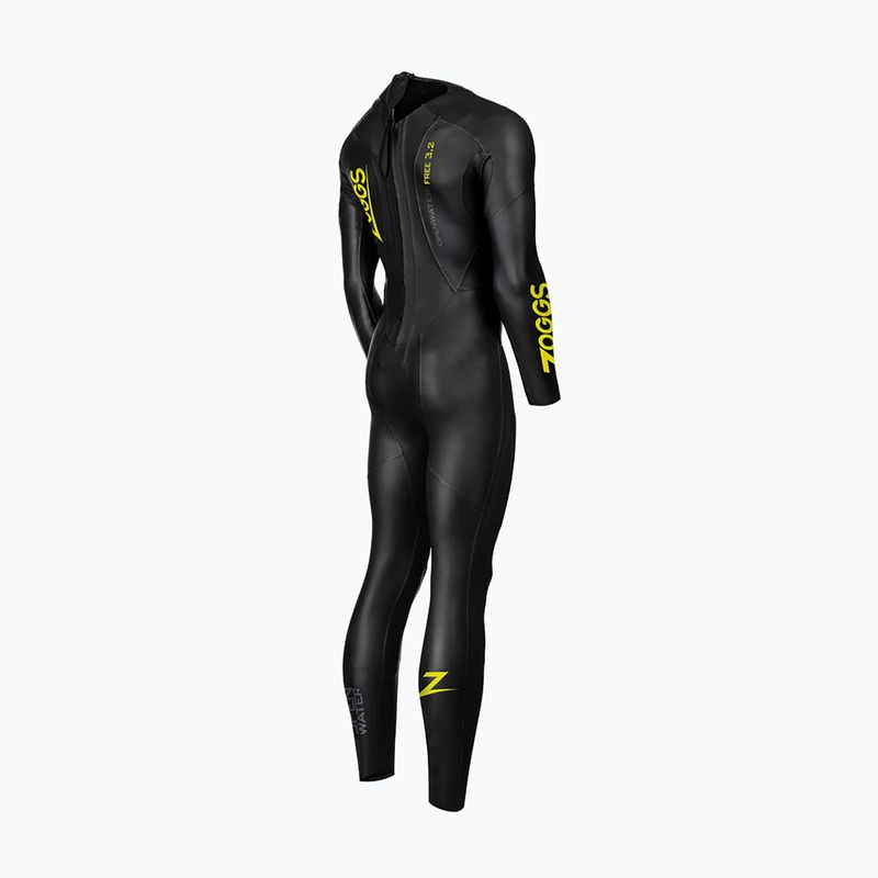 Costum pentru femei Zoggs Ow Free 3/2 mm black/yellow 2