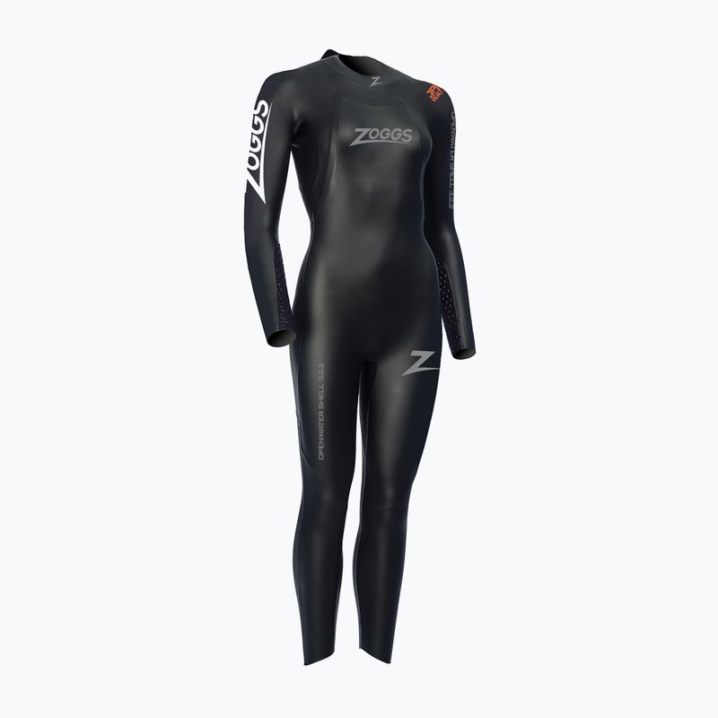 Spumă de înot pentru femei  Zoggs Ow Shell Fs 3.2.2 mm black/orange