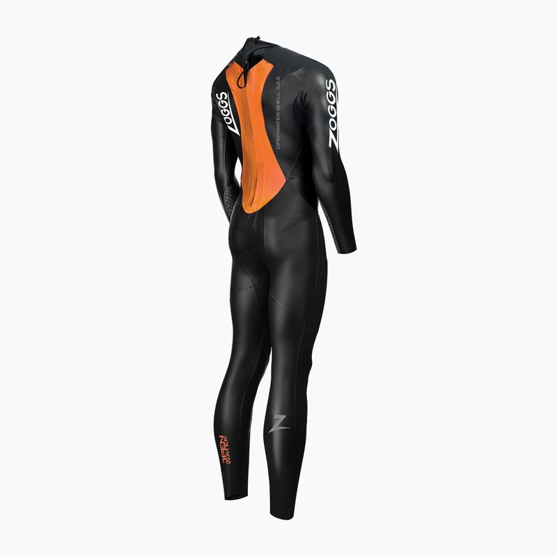 Spumă de înot pentru femei  Zoggs Ow Shell Fs 3.2.2 mm black/orange 2