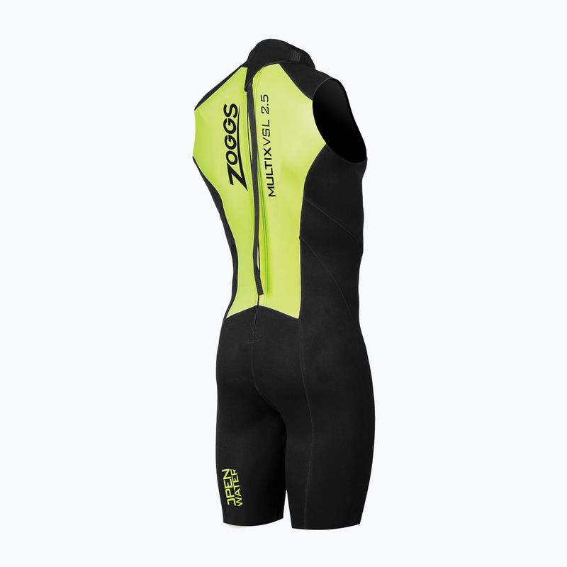 Costum de înot pentru bărbați Zoggs OW Multix VSL 2.5 mm black/lime 2