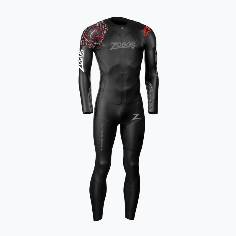 Spumă de înot pentru bărbați Zoggs Ow Myboost Shell Fs 3.2 mm black/red