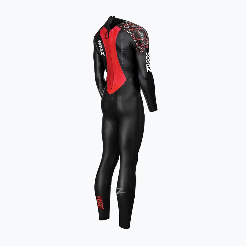Spumă de înot pentru bărbați Zoggs Ow Myboost Shell Fs 3.2 mm black/red 2