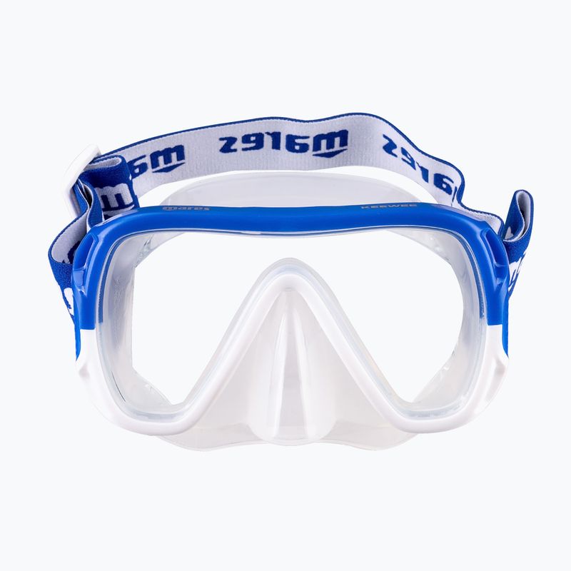 Mască de snorkeling Mares Keewee transparent și albastru 411075 6