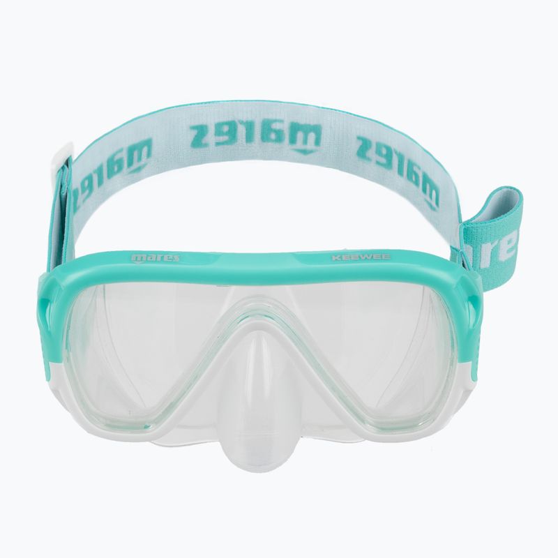 Mares Keewee mască de snorkel albastru transparent 411075 2