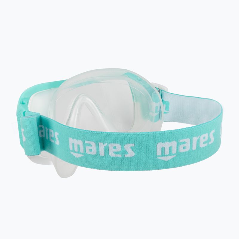 Mares Keewee mască de snorkel albastru transparent 411075 4