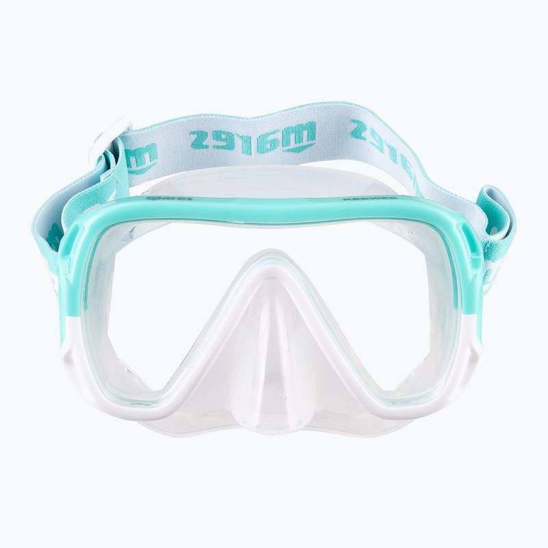 Set de snorkeling  Mares Combo Keewee mint/white/clear 2