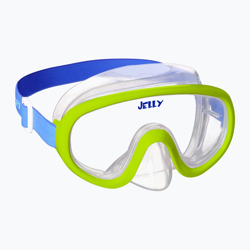 Set de snorkeling pentru copii Mares Combo Jelly lime/blue/clear 2