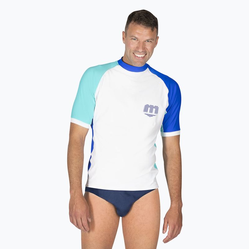 Tricou de înot pentru bărbați Mares Rashguard Shield white