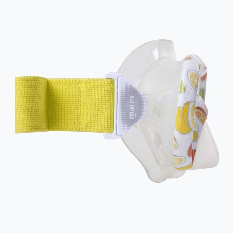 Set de snorkeling pentru copii Mares Combo Vitamin white/yellow/clear