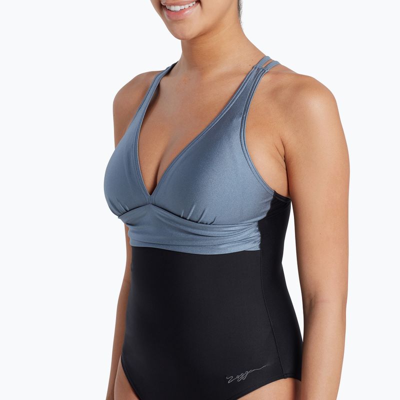 Costum de baie dintr-o piesă pentru femei Zoggs Seamarine Panel Crossback 6
