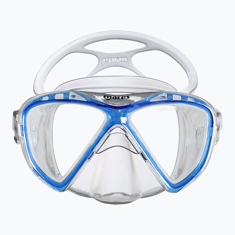 Masca de snorkeling Mares Samui Mid blue reflex/clear 2