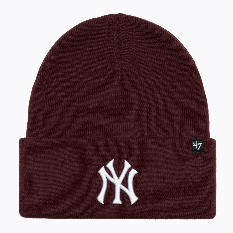 Căciulă de iarnă 47 Brand MLB New York Yankees Haymaker dark maroon