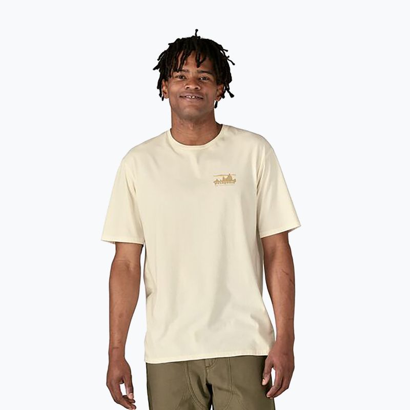 Tricou pentru bărbați  Patagonia '73 Skyline Organic birch white