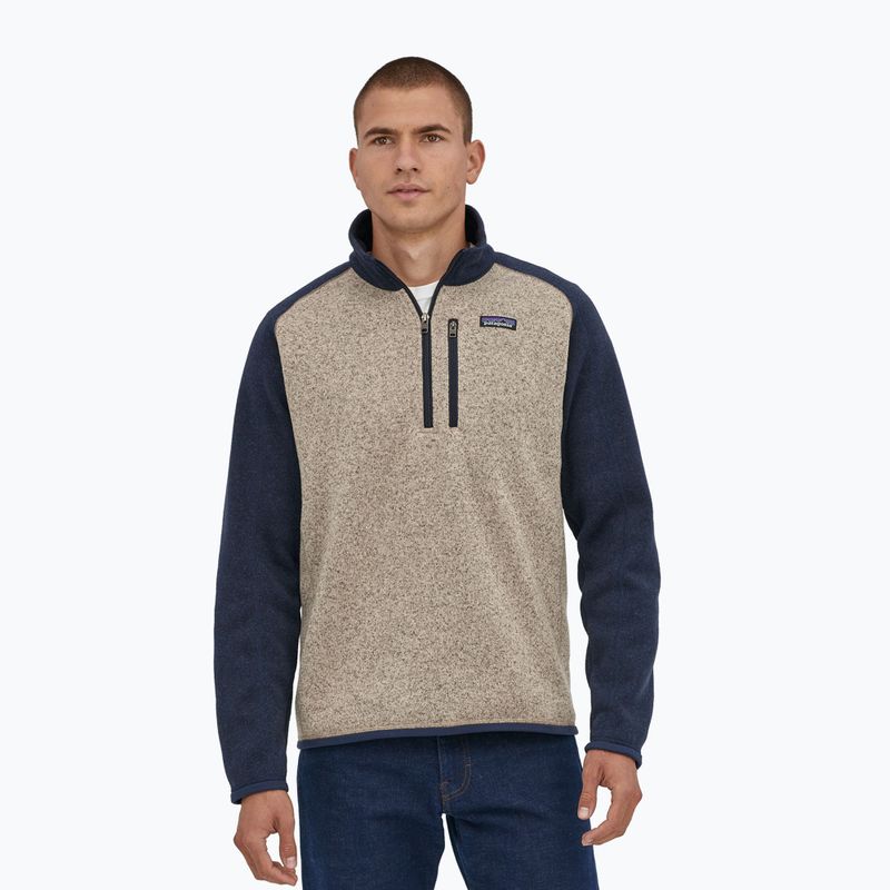 Bărbați Patagonia Better Sweater 1/4 Zip fleece Sweatshirt omuleț de polaritate oar tan