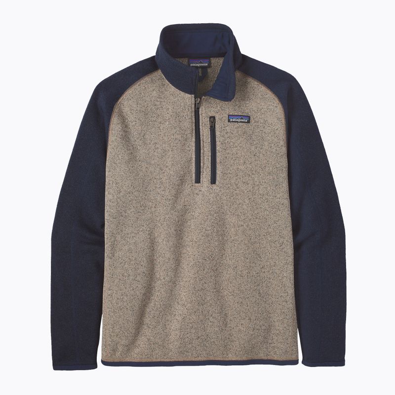 Bărbați Patagonia Better Sweater 1/4 Zip fleece Sweatshirt omuleț de polaritate oar tan 3