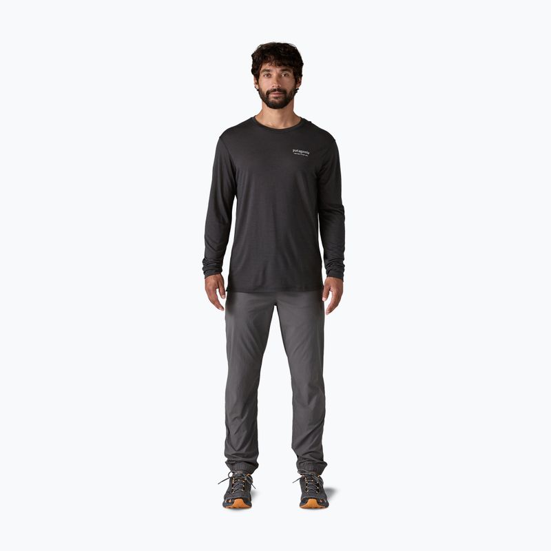 Longsleeve pentru bărbați Patagonia Cap Cool Merino Blend Graphic heritage header/black 2