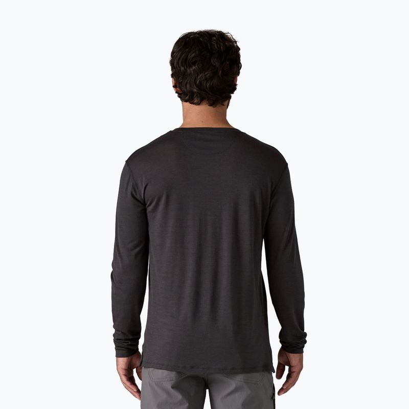 Longsleeve pentru bărbați Patagonia Cap Cool Merino Blend Graphic heritage header/black 3