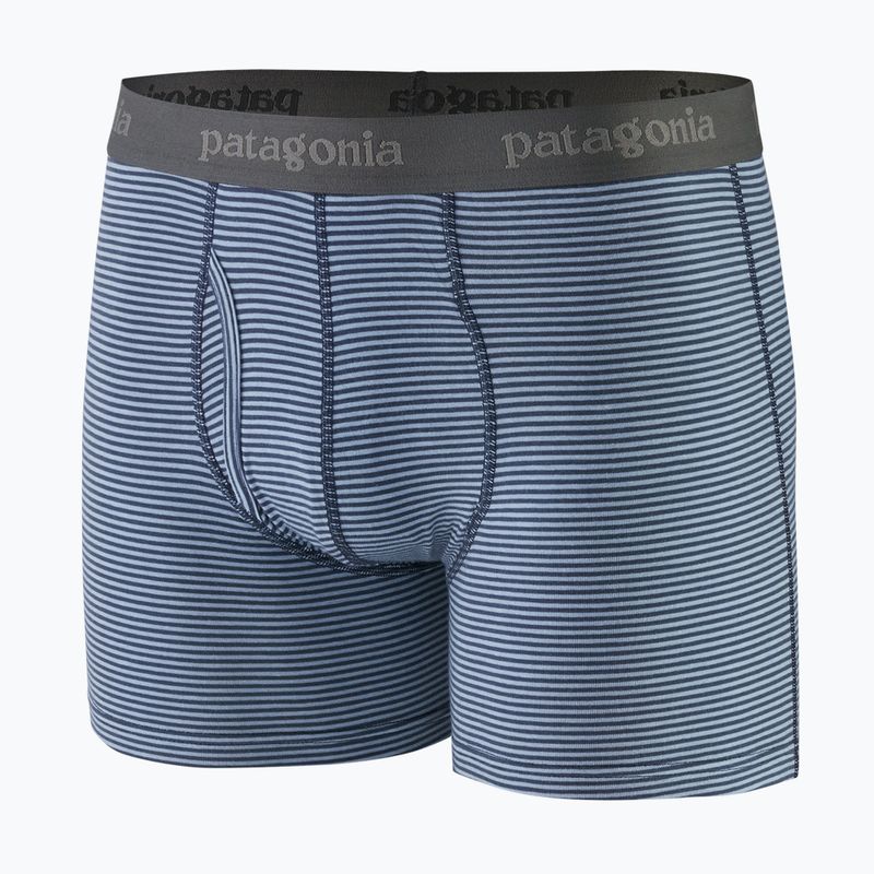 Boxeri pentru bărbați  Patagonia Essential Boxer Briefs 3" fathom stripe/new navy