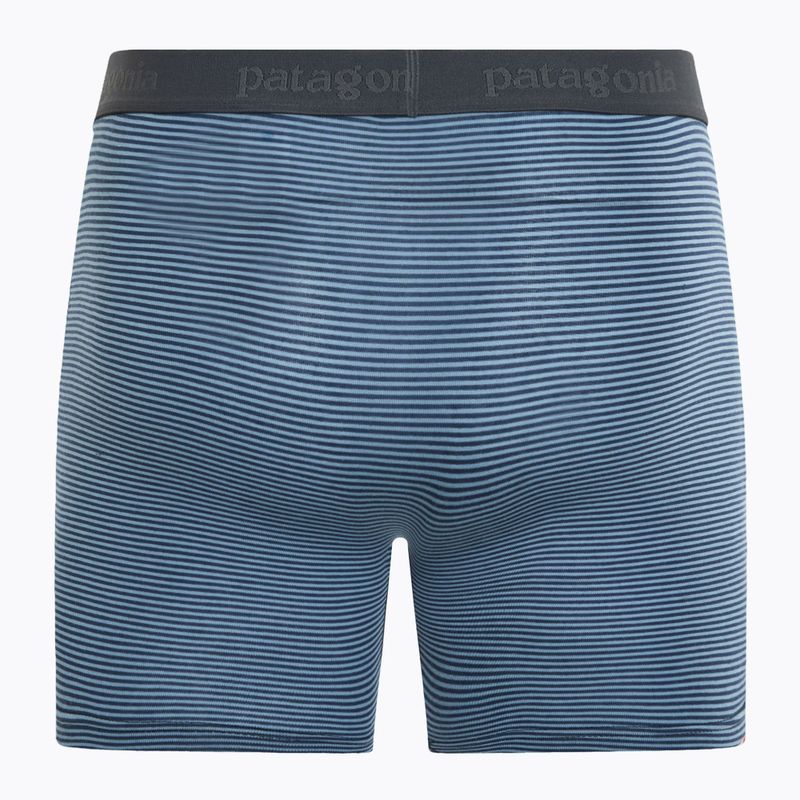 Boxeri pentru bărbați  Patagonia Essential Boxer Briefs 6" fathom stripe/new navy 2