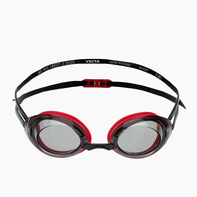 Ochelari de înot TYR Vecta Racing smoke/red/black 2