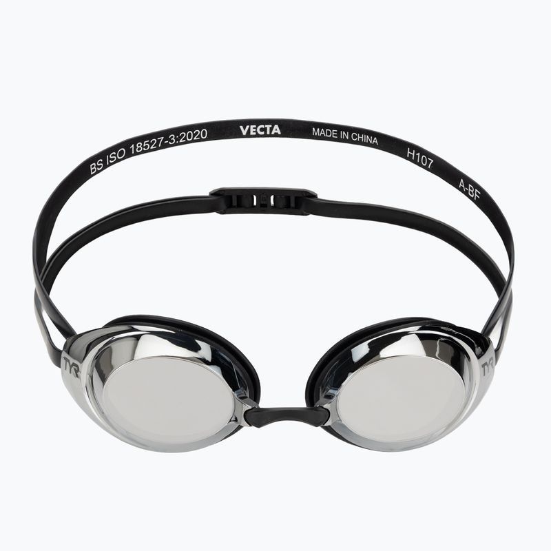 Ochelari de înot TYR Vecta Racing Mirrored silver/black/black 2
