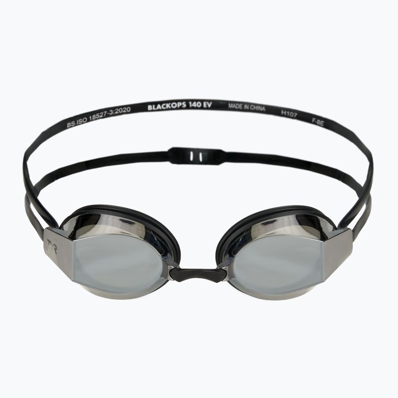 Ochelari de înot TYR Blackops 140 Ev Racing Mirrored silver/black/black 2
