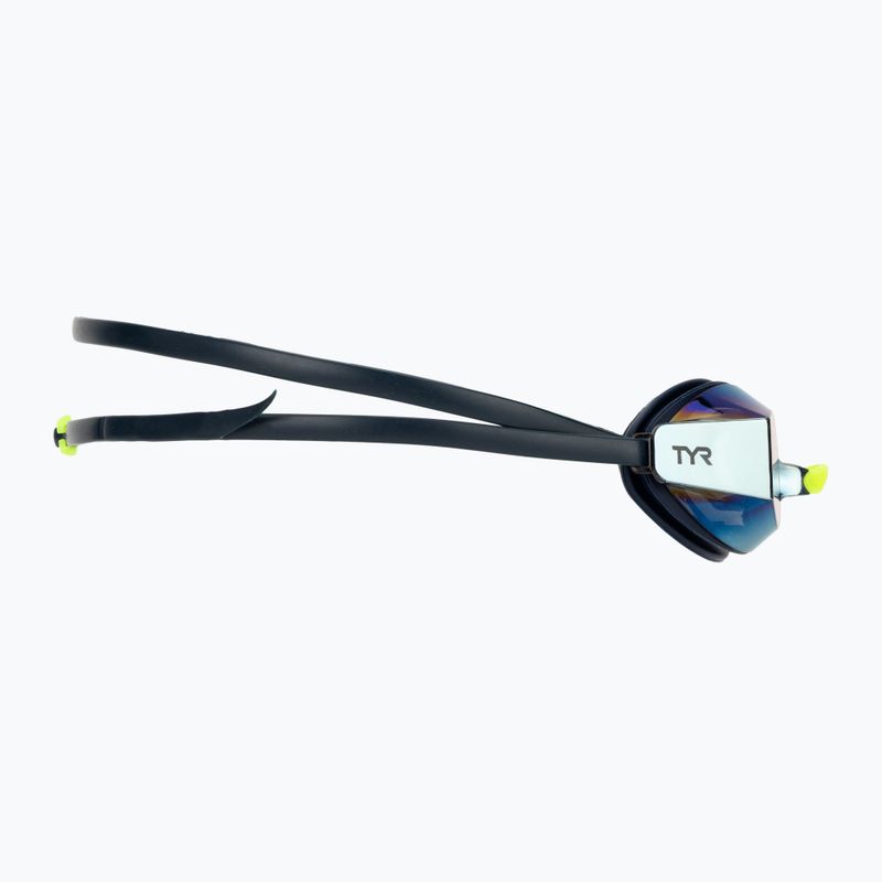 Ochelari de înot TYR Blackops 140 Ev Racing Mirrored gold/navy/yellow 3