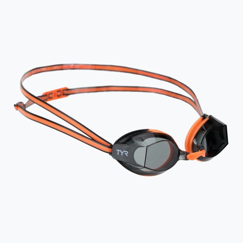 Ochelari de înot pentru copii TYR Blackops 140 Ev Racing smoke/orange/black