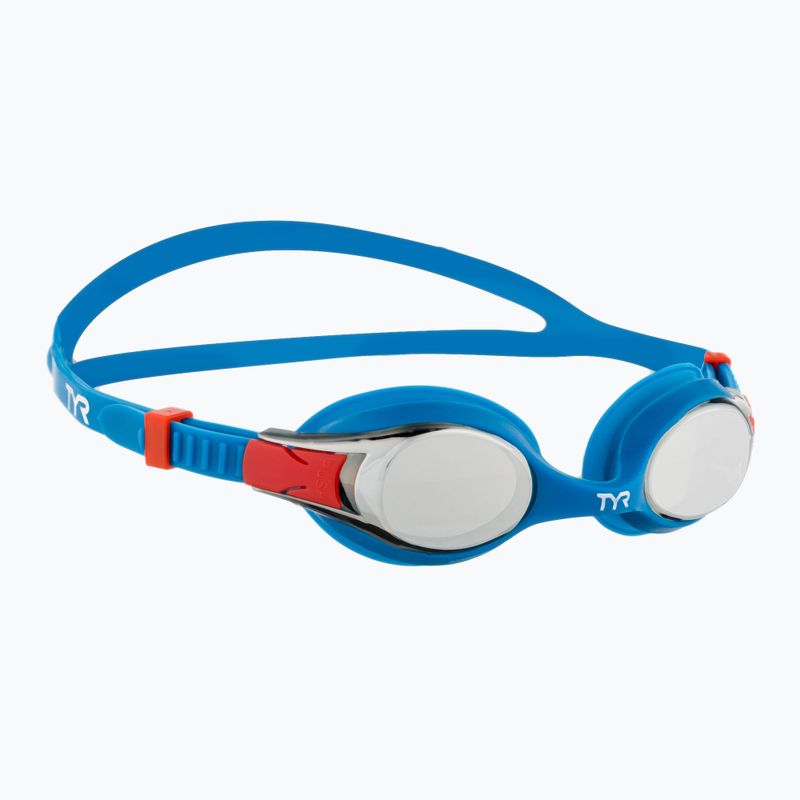 Ochelari de înot pentru copii TYR Swimple Metallized silver/blue