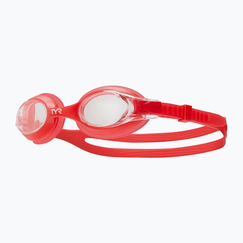 TYR ochelari de înot pentru copii Swimple transparent/roșu