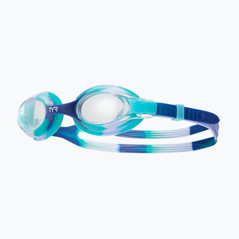 Ochelari de înot pentru copii  TYR Swimple Tie Dye Non-Mirrored clear/purple/teal