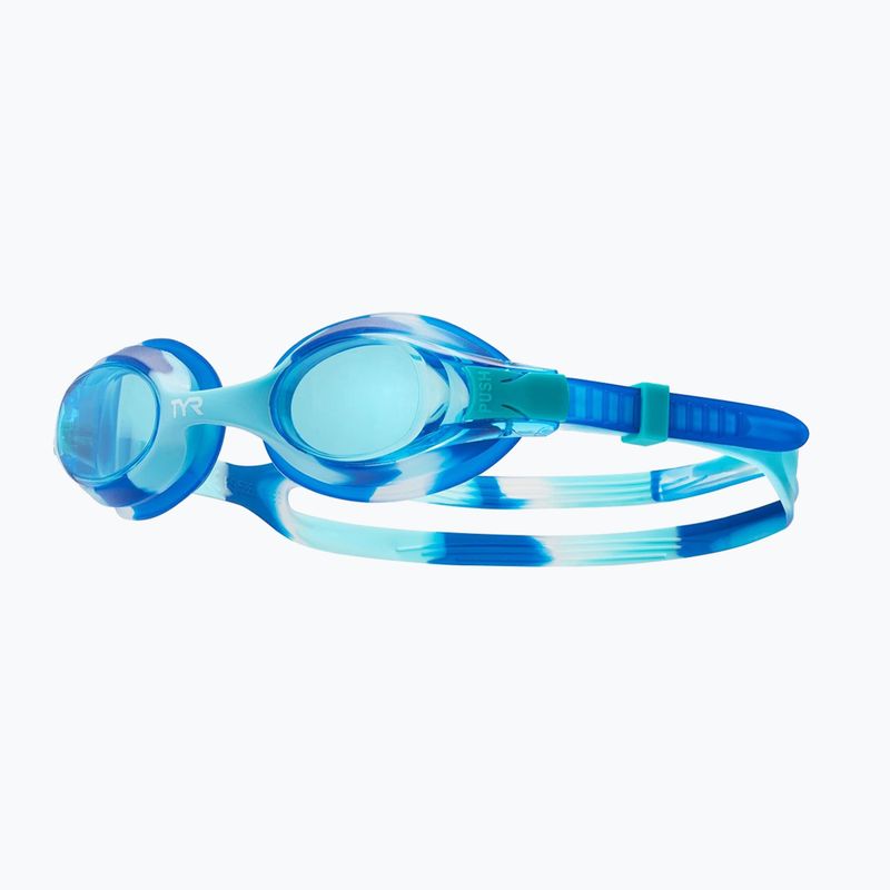 Ochelari de înot pentru copii TYR Swimple Tie Dye Non-Mirrored blue/clear/clear