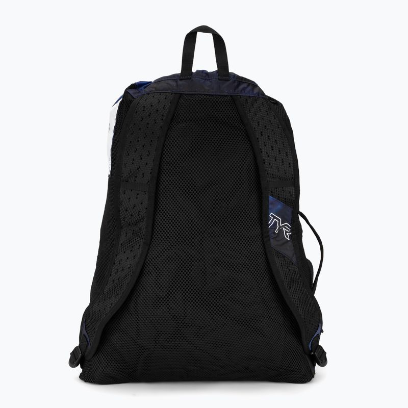Sac de înot TYR Elite Team Mesh 40 l blue/teal/green 3
