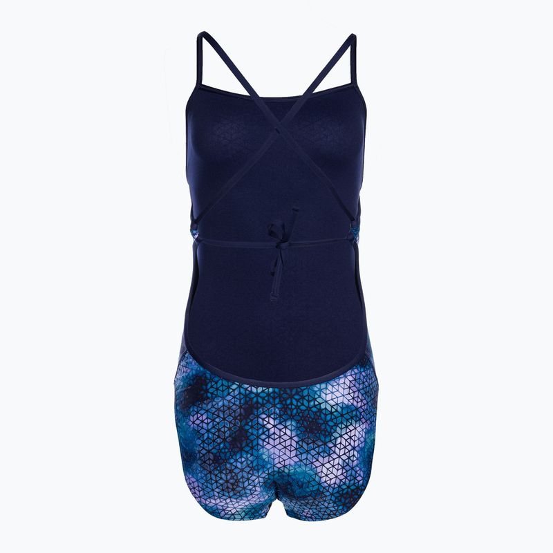 Costum de baie dintr-o bucată pentru femei TYR Starhex Crosscut Tieback blue ice 2