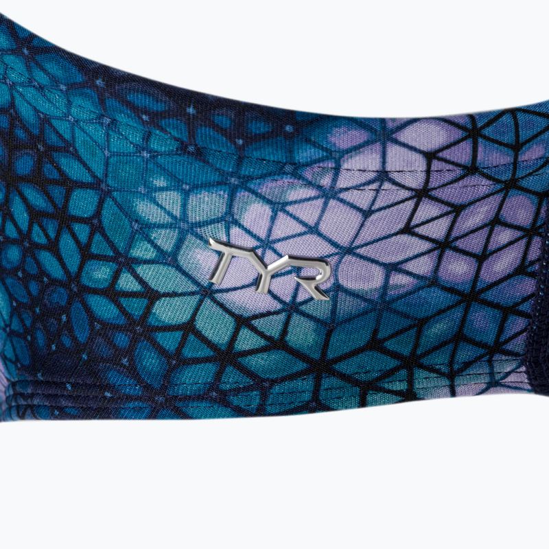 Slip de înot TYR Starhex Racer albastru ice pentru bărbați 5