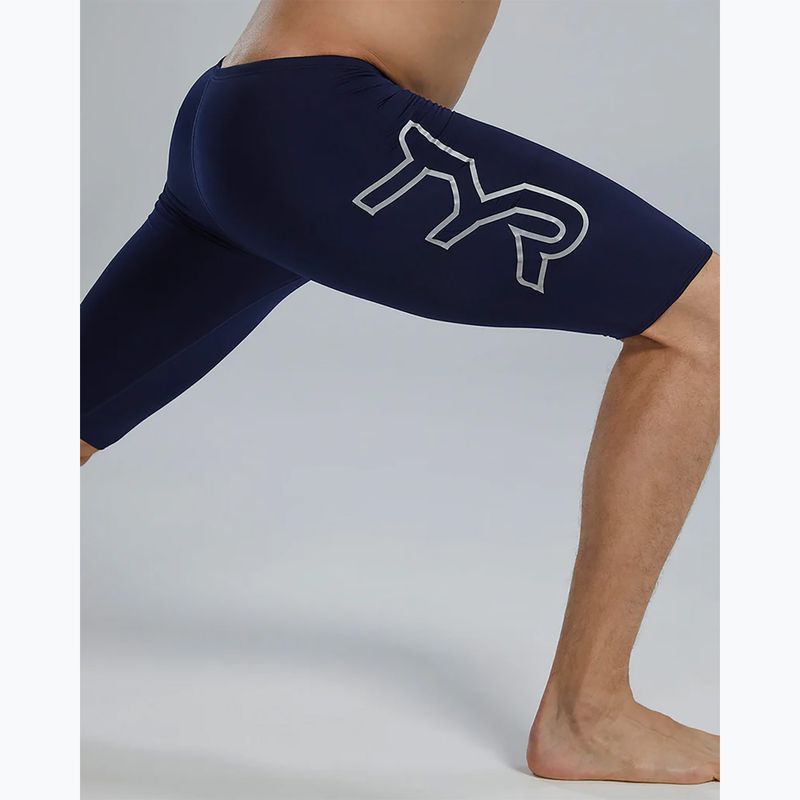 Jammer de înot pentru bărbați TYR Soild Large Logo Jammer navy 12