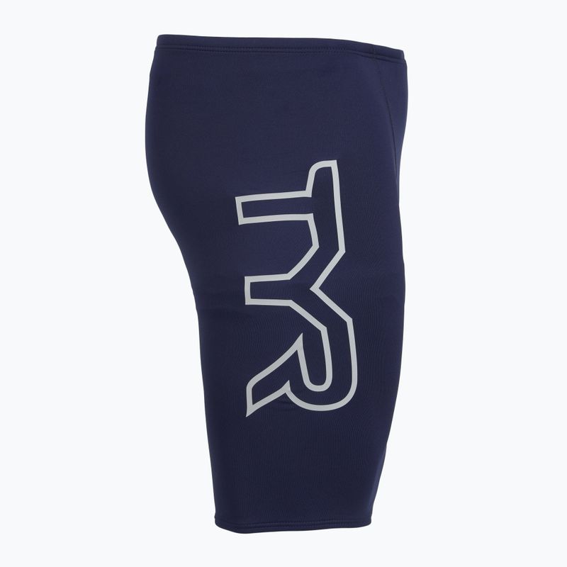 Jammer de înot pentru bărbați TYR Soild Large Logo Jammer navy 3