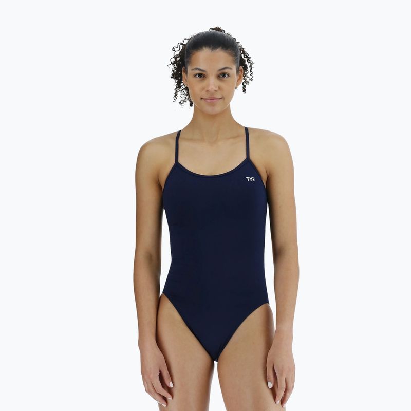 Costum de baie dintr-o bucată pentru femei TYR Solid Trinityfit Durafast Elite navy